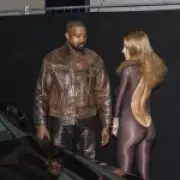 Bianca Censori Flashes Bum in Sheer Leotard on Date Night with Kanye West
