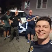 Boston Police Give Tartan Army Fans a Lift Home in Surprise Act of Kindness
