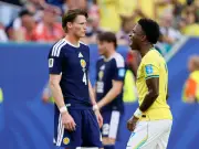 Celebrities at Scotland vs Brazil: Gerard Butler, Amy Macdonald, Beckham, Broderick