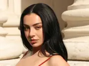 Charli XCX and Madonna Twin in Red Ensembles at Paris Fashion Week