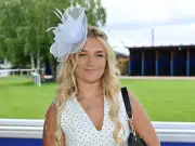 Clarkson's Farm Star Harriet Stuns in Polka Dot Dress at Epsom Derby