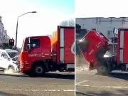 Coca-Cola Lorry Cab Torn Off in Dashcam Crash in Sydney