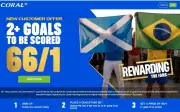 Coral 66/1 Scotland vs Brazil World Cup Betting Offer