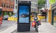 Cyclists Forced to Dodge BT Ad Board in New Bike Lane