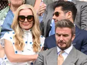 David Beckham and Katherine Jenkins Tense Reunion at Wimbledon
