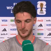 Declan Rice allays injury fears after limping off in England's World Cup win