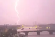 Dramatic Thunderstorm Hits London as Lightning Strikes Across Capital