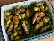Easy Sausage and Potato Pesto Traybake Recipe for Midweek Meals
