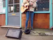 Ed Sheeran surprises University of Suffolk students with waterfront busking