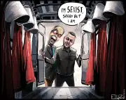 Ella Baron Cartoon Highlights Reform Plan for Women's Rights