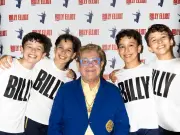 Elton John and Easington Colliery Brass Band Launch Billy Elliot Tour in 35°C Heat