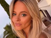 Emily Atack's Perfect Nude Lip Combo for Summer Brides