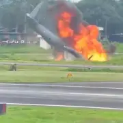 Five Indian Air Force Personnel Killed in Assam Plane Crash Caught on CCTV