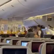 Flight Panic as Oxygen Masks Deploy After Mast Pierces Plane Fuselage