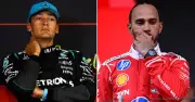 George Russell Warns Lewis Hamilton Threat as Ferrari Probe Intensifies