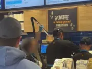 Greggs customer storms out after staff use vacuum on coffee machine