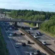 Gridlock on M25 After Crash Causes Long Delays in Surrey