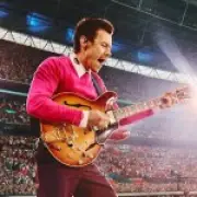 Harry Styles Beats Heatwave in Crop Top at Wembley Stadium