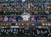 Hopping Travelling Funfair Arrives in Newcastle: In Pictures
