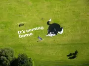 Huge 'It's Coming Home' Banner Unveiled Beneath Heathrow US Flightpath