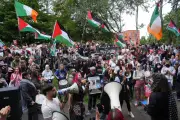 Hundreds protest ahead of sentencing for Palestine Action activists over Elbit raid