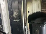 Immigrant too scared to return home after front door set on fire