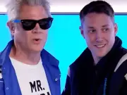 Johnny Knoxville Feels Chris Stark's Prosthetic Testicle on Live Radio