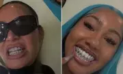 Kim Kardashian and Daughter North West Rock Matching Diamond Grills in New Instagram Post