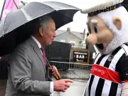 King Charles Meets Mighty Mariner Mascot During Grimsby Visit