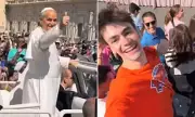 Knicks Fan Gets Pope's Thumbs Up in Vatican City Ahead of NBA Finals