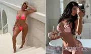 Kylie Jenner Flashes Flirty Pink Bikini for Kylie Cosmetics Summer Trip in Turks and Caicos