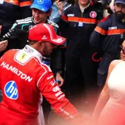 Lewis Hamilton Wins First Ferrari F1 Race Thanks to Kim Kardashian Effect