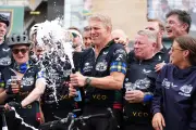 Lewis Moody Completes 500-Mile MND Charity Cycle, Reunites with Teammates