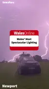 Lightning Lights Up Welsh Skies After Extreme Heat