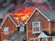 Lightning Strike Engulfs Bristol Home in Flames; Residents Unharmed