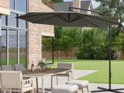 Living and Home 3m Banana Cantilever Parasol Now Under £100