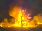 M25 Chaos: Two Lorry Fires Shut Motorway Near Epping, Causing Long Delays