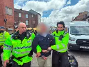 Man Arrested at County Road Protest on Suspicion of Breach of Peace