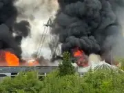 Massive Blaze at Livingston Industrial Estate Engulfs Building