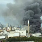 Massive Fire in Bermondsey: 100 Firefighters Battle Blaze Near Tube