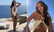 Maya Jama Flaunts Curves in White Swimsuit Ahead of Love Island Launch