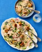 Meera Sodha's Vegan Lime Sesame Cold Noodles with Miso Meatballs