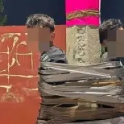 Mexican Batman Vigilante Duct Tapes Bike Thieves to Poles in Jalisco