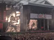 My Chemical Romance's Gerard Way Wears Liverpool Shirt at Anfield Show