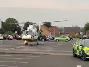 Newcastle Police Cordon After Disturbance: Person Flown to Hospital