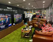 Paid to Watch All 104 World Cup Games in Times Square Cube
