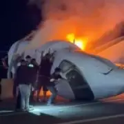 Plane Crashes on Texas Highway, One Dead, Five Injured