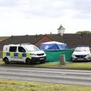 Police Cordon and Forensics Tent in Peterlee After Early Morning Incident