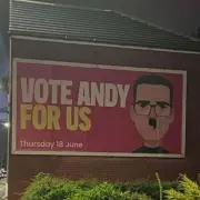 Police Probe 'Hitler' Moustache Painted on Andy Burnham Posters