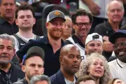 Prince Harry in Eighth Row at NBA Finals as Celebrities Watch Knicks Win